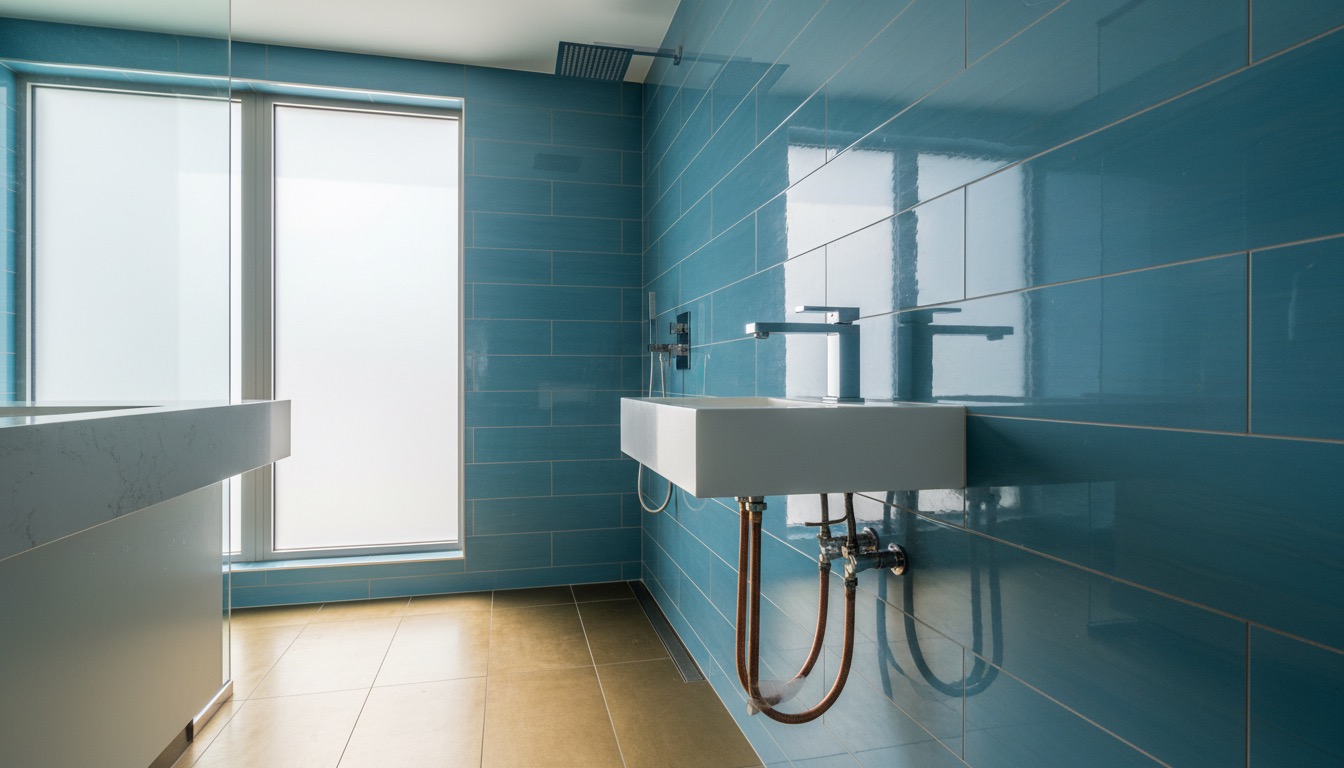 Clean modern Miami bathroom fixtures